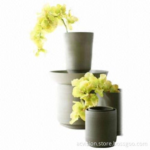 Round-shaped Ceramic Small Flower Vase, Suitable for Table and Hotel/Home Decoration